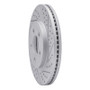 R1 03-11 Ford Crown Victoria Front Right Drilled & Slotted Geo-Carbon Rotor