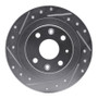 R1 13-17 Suzuki SWIFT (Mexico) Rear Left Drilled & Slotted Silver Brake Rotor