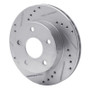 R1 90-97 Ford AEROSTAR Left Front Drilled & Slotted Silver Brake Rotor