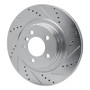 R1 06-09 Land Rover Range Rover Front Right Drilled & Slotted Silver Brake Rotor