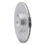 R1 16-26 Volvo V60 Cross Country Rear Right Drilled & Slotted Silver Brake Rotor