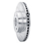 R1 21-22 Chevrolet Colorado Front Right Drilled & Slotted Silver Brake Rotor