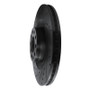 R1 01-03 Audi S8 Front Left Drilled & Slotted Black Brake Rotor