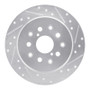 R1 98-10 Lexus IS300 Rear Right Drilled & Slotted Silver Brake Rotor