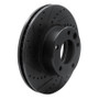 R1 08-18 Mercedes-Benz G550 Front Left Drilled & Slotted Black Brake Rotor