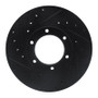 R1 87-88 Toyota Pickup Front Left Drilled & Slotted Black Brake Rotor
