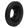 R1 99-20 Cadillac DeVille Front Left Drilled & Slotted Black Brake Rotor