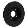 R1 16-22 Chevrolet SPARK (USA/Canada) Front Right Drilled & Slotted Black Brake Rotor