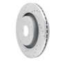 R1 06-10 Jeep Grand Cherokee Front Left Drilled & Slotted Silver Brake Rotor