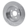 R1 95-03 Chrysler PT Cruiser Rear Left Drilled & Slotted Silver Brake Rotor