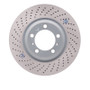 DFC 02-08 Porsche 911 Left Front Drilled Hi-Carbon Alloy Geomet Coated Rotor