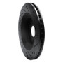 R1 08-14 Chrysler 200 Front Left Drilled & Slotted Black Brake Rotor
