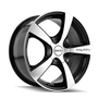 Touren 3190 TR90 16x7 / 5x105/108 BP / 42mm Offset / 72.62mm Hub Gloss Black Machined Wheel