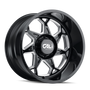 Cali Off-Road 9111 Sevenfold 20x12 / 6x135 BP / -51mm Offset / 87.1mm Hub Gloss Black Milled Wheel