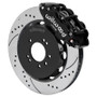 Wilwood 95-98 Nissan Skyline Superlite 6R Front BBK w/ 14.00in D/S Rotors & Flexlines - Black