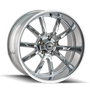 Ridler 650 17x7 / 5x114.3 BP / 0mm Offset / 83.82mm Hub Chrome Wheel