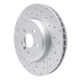 R1 17-26 BMW X5 Front Left Drilled & Slotted Geo-Carbon Rotor