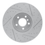 R1 16-18 BMW X4 Right Front Drilled & Slotted Geo-Carbon Rotor