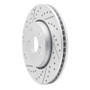 R1 18-22 Toyota C-Hr Front Left Drilled & Slotted Geo-Carbon Rotor
