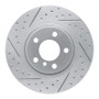 R1 11-18 BMW X4 Rear Left Drilled & Slotted Geo-Carbon Rotor
