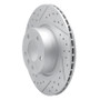 R1 11-18 BMW X4 Rear Left Drilled & Slotted Geo-Carbon Rotor