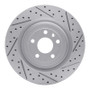 R1 13-19 Ford Taurus Excl Sho Front Right Drilled & Slotted Geo-Carbon Rotor