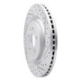 R1 13-19 Ford Taurus Excl Sho Front Right Drilled & Slotted Geo-Carbon Rotor