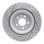 R1 13-19 Ford Taurus Excl Sho Front Right Drilled & Slotted Geo-Carbon Rotor