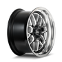 Ridler 611 17x8 / 5x114.3 BP / 0mm Offset / 83.82mm Hub Gls Blk/Mill w/ Diamond Cut Lip Wheel