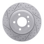 R1 07-19 BMW X5 Rear Left Drilled & Slotted Geo-Carbon Rotor