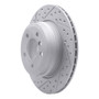 R1 07-19 BMW X5 Rear Left Drilled & Slotted Geo-Carbon Rotor