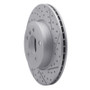 R1 04-10 BMW X3 Front Right Drilled & Slotted Geo-Carbon Rotor