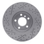R1 04-10 BMW X3 Front Right Drilled & Slotted Geo-Carbon Rotor