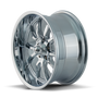 Ridler 650 18x8 / 5x127 BP / 0mm Offset / 83.82mm Hub Chrome Wheel