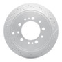 R1 07-22 Lexus Lx570 Rear Right Drilled & Slotted Geo-Carbon Rotor