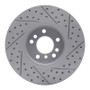 R1 00-06 BMW X5 Front Left Drilled & Slotted Geo-Carbon Rotor