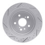 R1 04-09 Lexus Rx330 Rear Right Drilled & Slotted Geo-Carbon Rotor