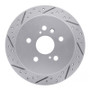 R1 04-09 Lexus Rx400H Rear Left Drilled & Slotted Geo-Carbon Rotor