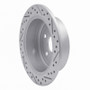 R1 04-09 Lexus Rx400H Rear Left Drilled & Slotted Geo-Carbon Rotor