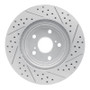 R1 04-09 Lexus Rx350 Front Left Drilled & Slotted Geo-Carbon Rotor