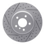 R1 10-19 BMW 640I Xdrive Gran Coupe Rear Left Drilled & Slotted Geo-Carbon Rotor