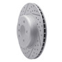 R1 10-19 BMW 640I Xdrive Gran Coupe Rear Left Drilled & Slotted Geo-Carbon Rotor