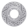 R1 95-04 Toyota Tacoma Front Right Drilled & Slotted Geo-Carbon Rotor