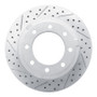R1 11-22 Ford F-250 4WD (Super Duty) Rear Left Drilled & Slotted Geo-Carbon Rotor