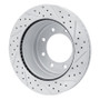 R1 11-22 Ford F-250 4WD (Super Duty) Rear Left Drilled & Slotted Geo-Carbon Rotor