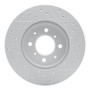 R1 12-18 Toyota Yaris (USA/Canada) Front Left Drilled & Slotted Geo-Carbon Rotor
