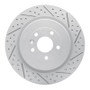R1 13-19 Ford Explorer Rear Right Drilled & Slotted Geo-Carbon Rotor