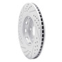 R1 09-15 Toyota Venza Front Right Drilled & Slotted Geo-Carbon Rotor