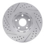 R1 09-15 Toyota Venza Front Right Drilled & Slotted Geo-Carbon Rotor