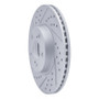R1 08-19 Pontiac Vibe Front Left Drilled & Slotted Geo-Carbon Rotor